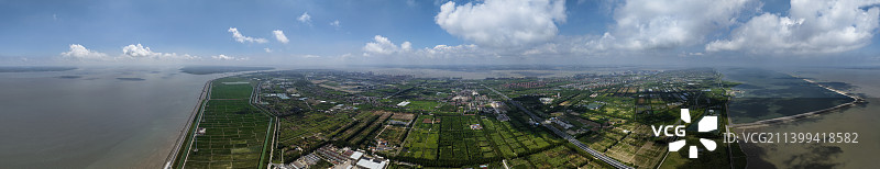 长江入海口图片素材