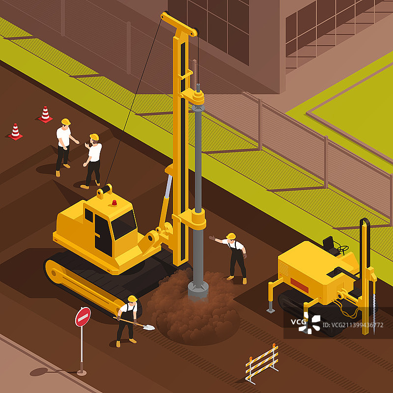 2.5D钻井图片素材