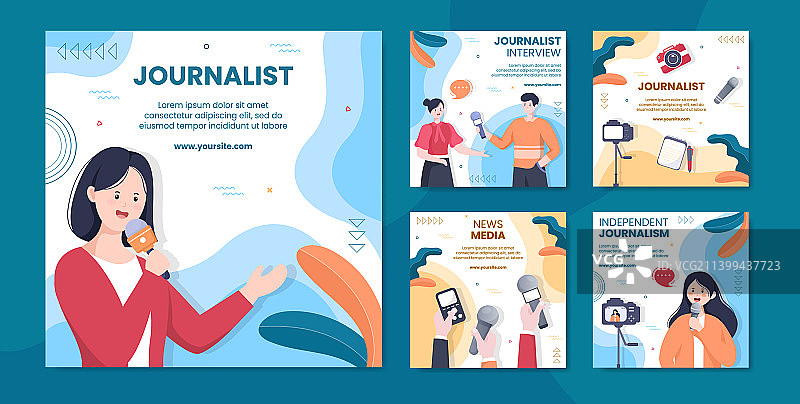 新闻业或社交媒体广播图片素材