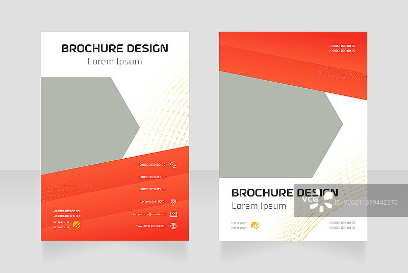 剧院演出宣传册空白设计图片素材