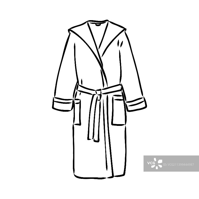 浴袍涂鸦图片素材