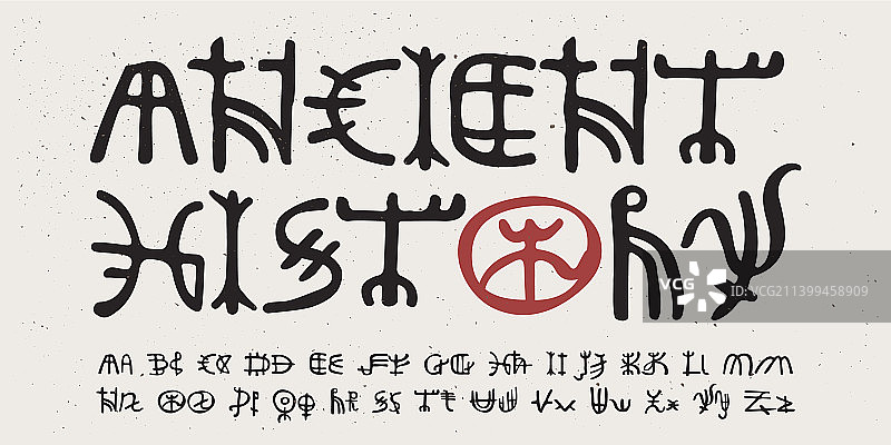 古代历史风格字母图标图片素材