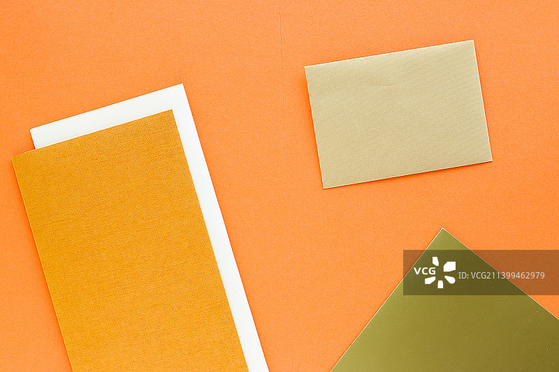 一套商务品牌纸质文具扁平风模型图片素材