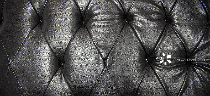 黑色真皮沙发纹理特写图片素材