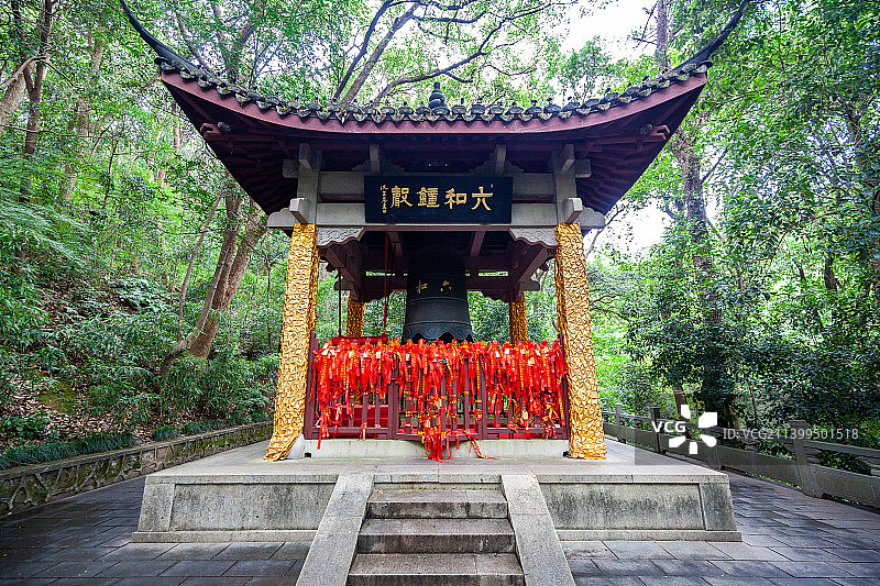 杭州六和塔景区六合钟声图片素材