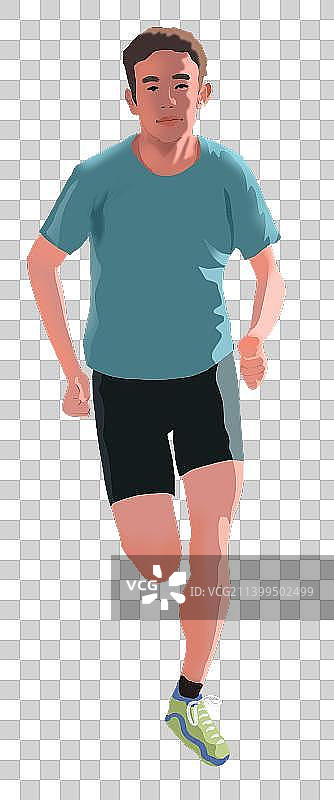 跑步的男人图片素材