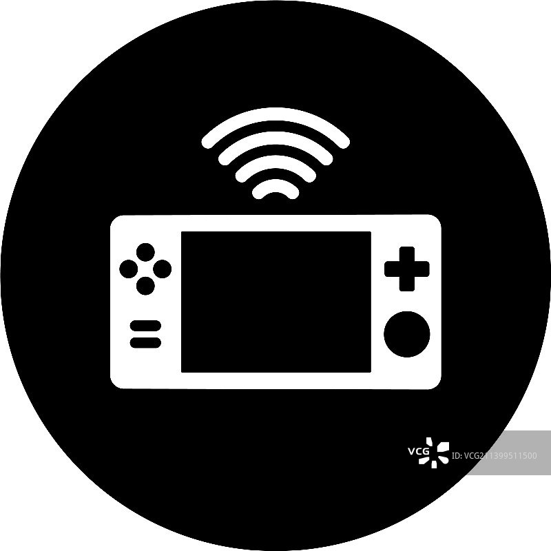 黑色游戏掌机图标图片素材