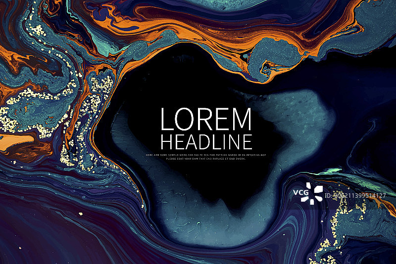 流体艺术海报背景设计模板图片素材