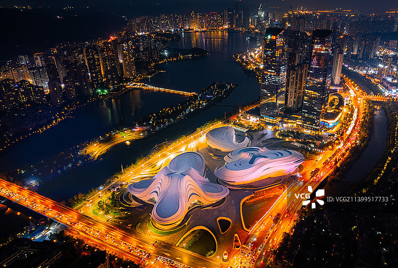 梅溪湖之夜图片素材