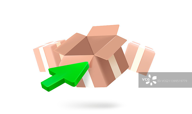 配送选择3D图标图片素材