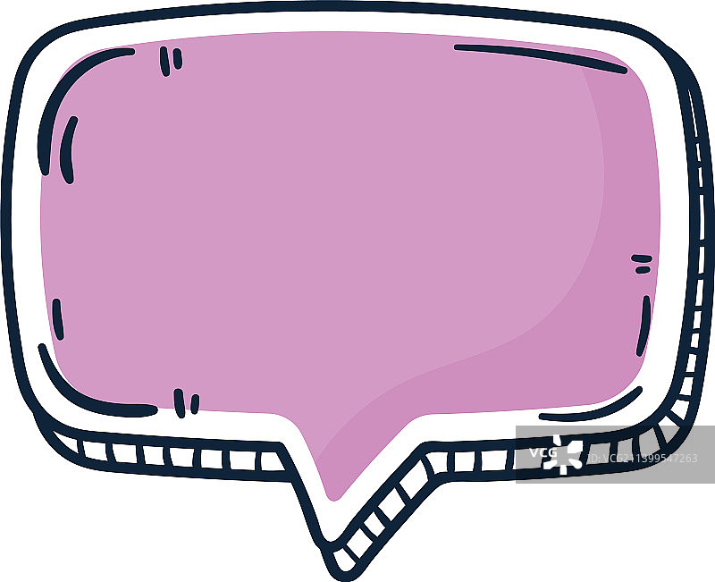 紫色语音气泡图片素材