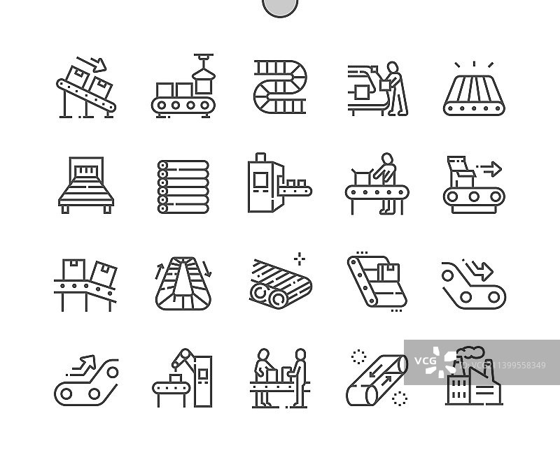 传送带工厂自动化生产图片素材