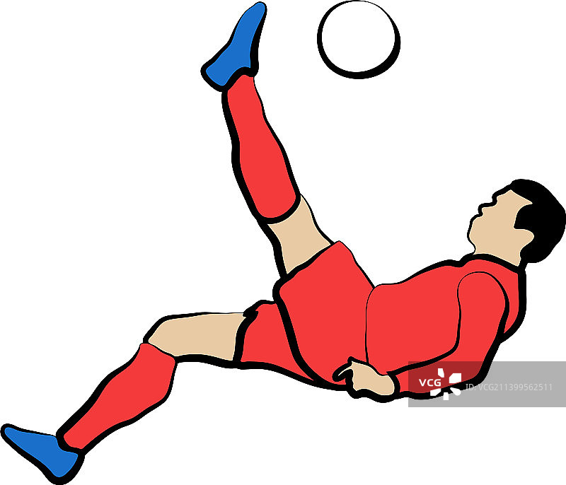 倒钩踢图片素材