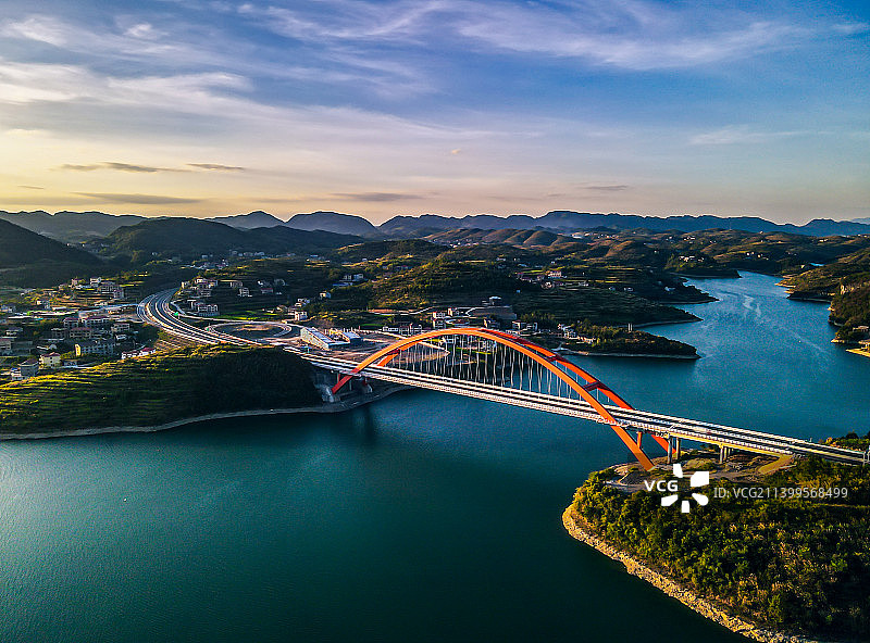 新化车田江大桥图片素材