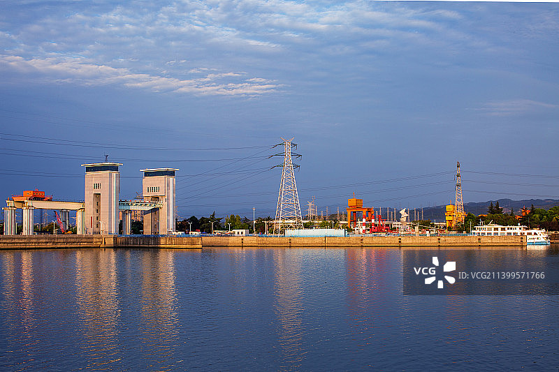 葛洲坝的早晨图片素材