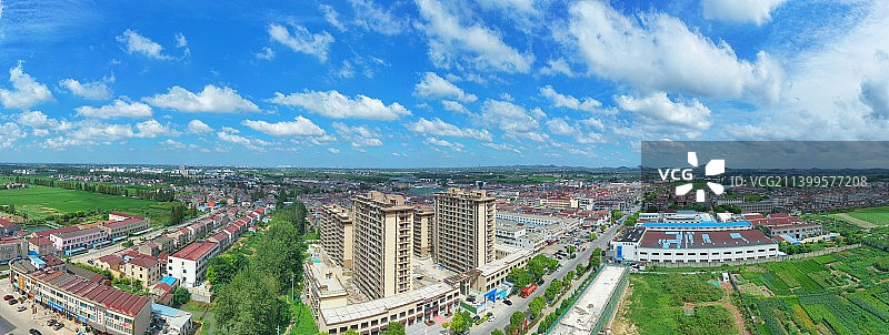 航拍丹阳访仙镇图片素材