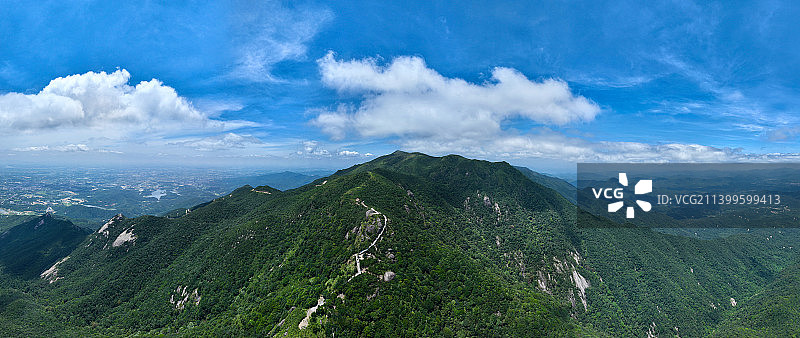 广东省惠州市博罗县罗浮山风景名胜区飞云顶分水坳骆驼峰航拍图片素材
