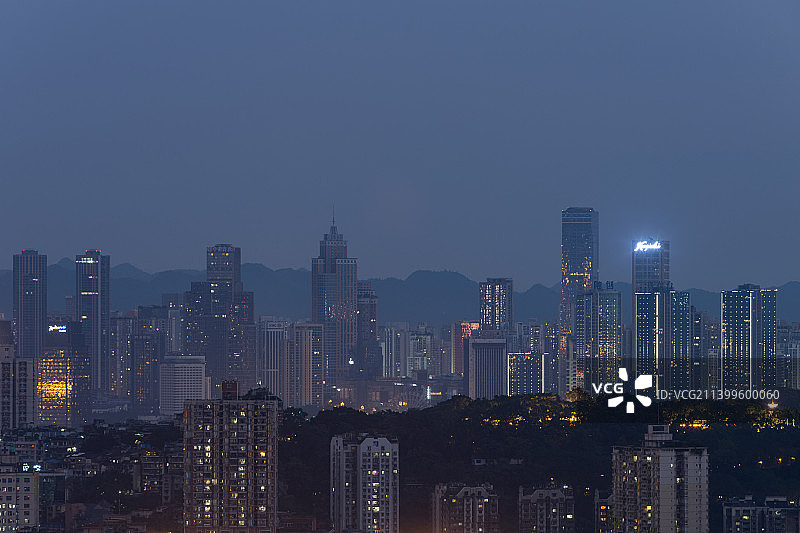 重庆市南岸区南坪城市风景线图片素材