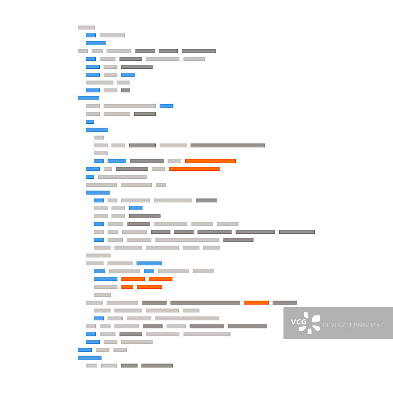 白色背景上的简约脚本程序代码图片素材