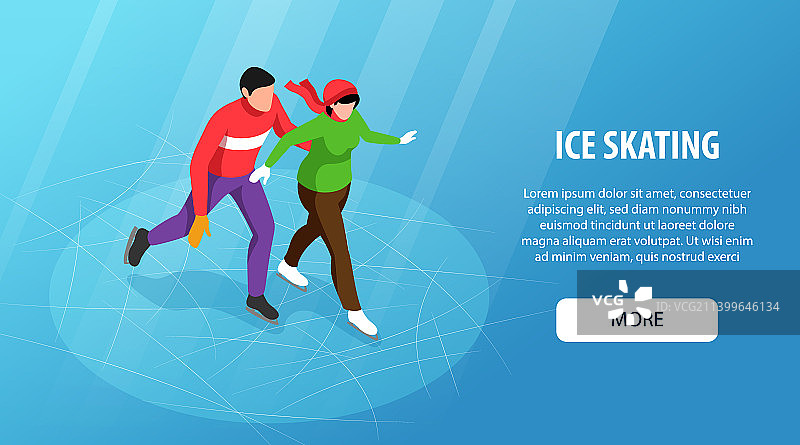 滑冰横幅图片素材