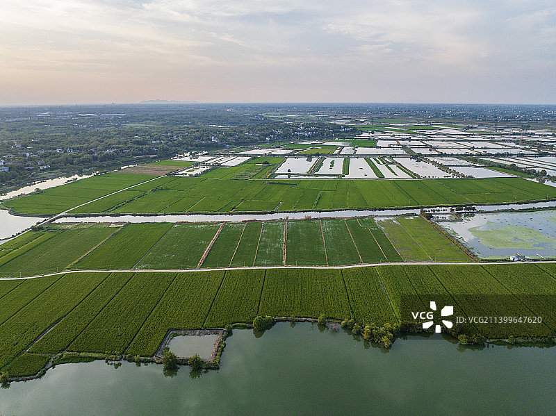 农村乡镇山水田园自然风光图片素材