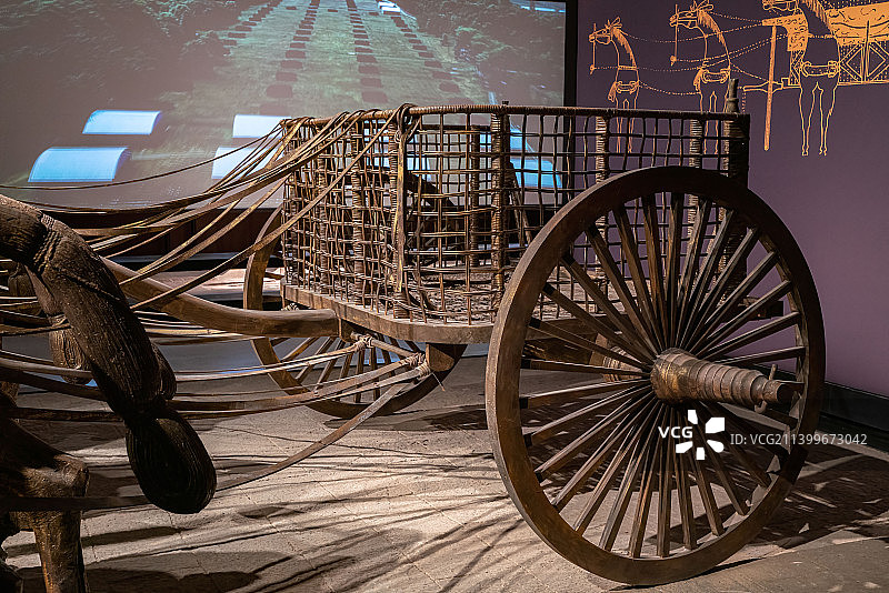 战车模型-春秋战国时期古代武器兵器图片素材