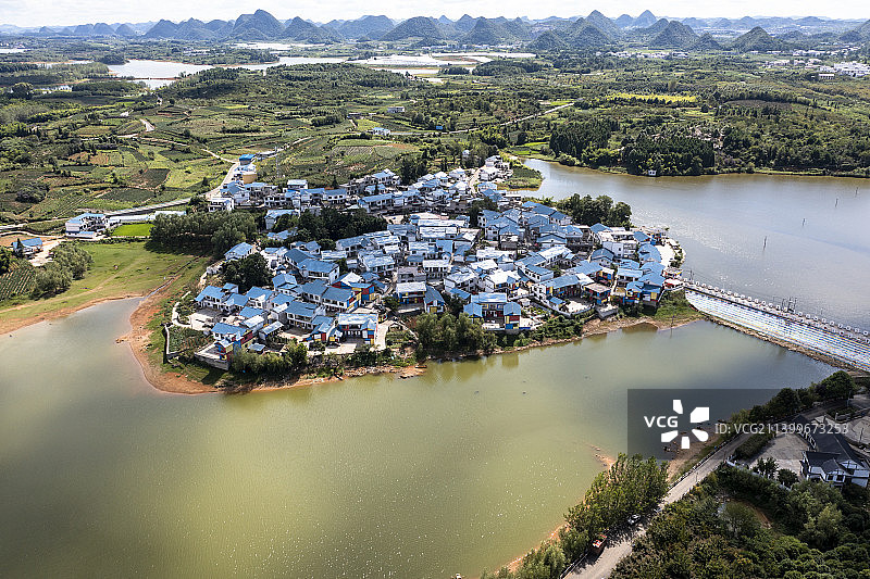 贵州贵阳清镇市红枫湖右二村图片素材