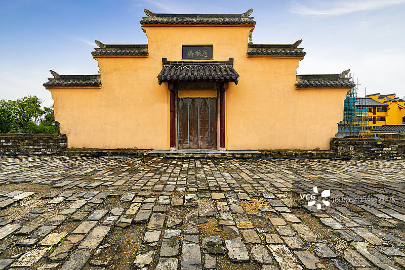 南京明城墙和古鸡鸣寺图片素材