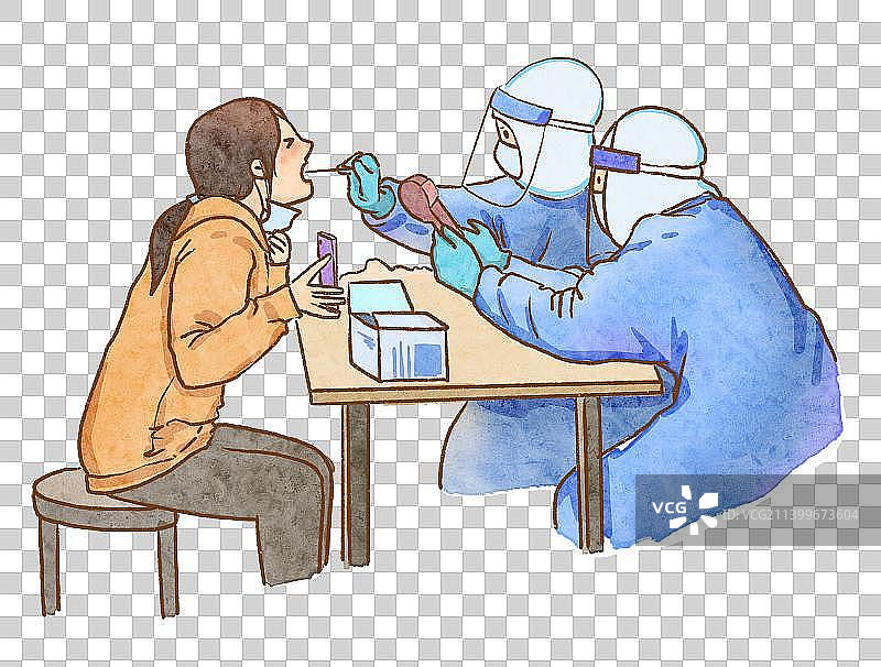 核酸检测图片素材