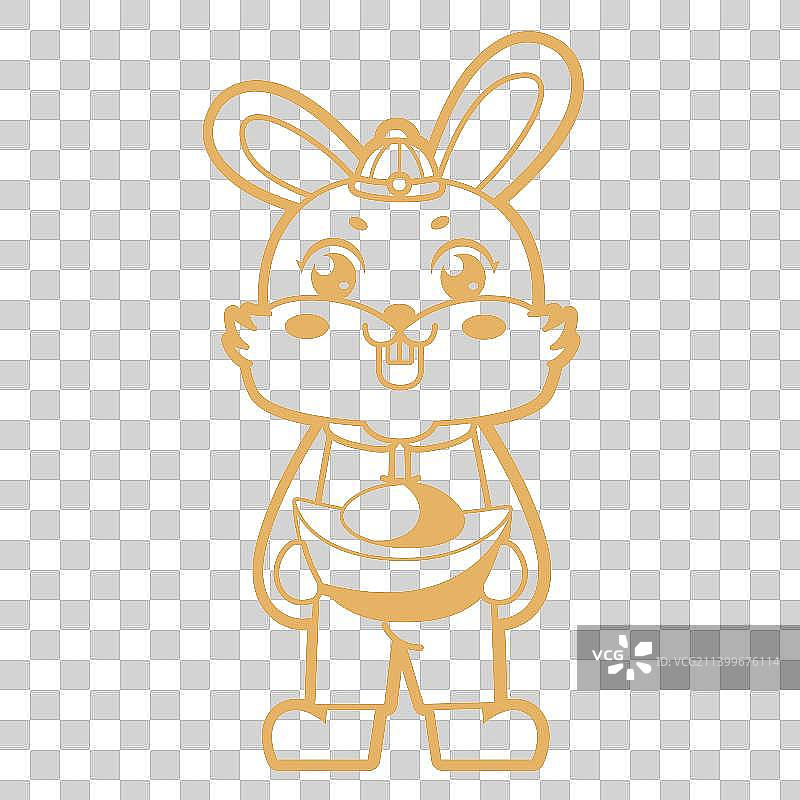 兔年卡通形象图片素材