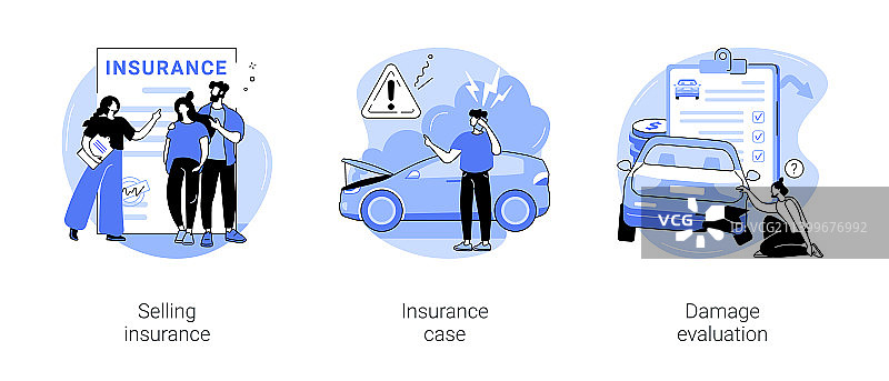 保险公司卡通形象图片素材