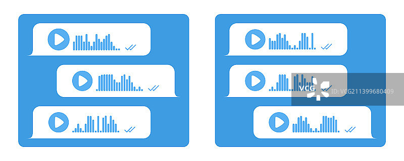 录音留言对话框模板图片素材