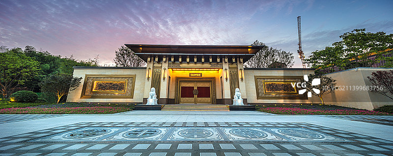 别墅大门口建筑图片素材