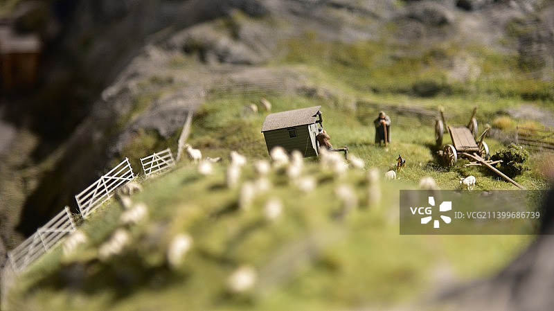 农场牧场微缩景观图片素材