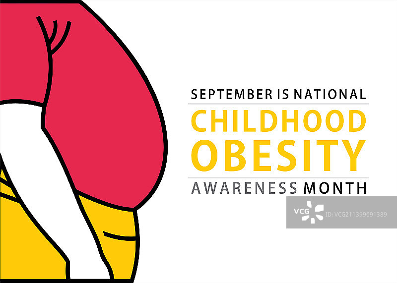全国儿童肥胖意识月图片素材