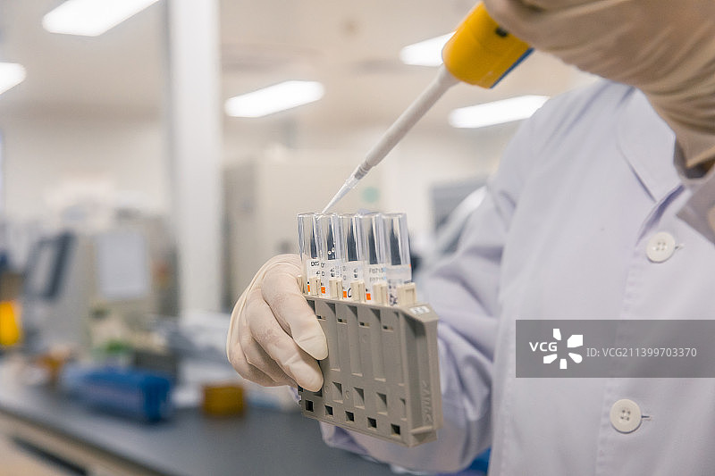 核酸检测实验室操作流程图片素材