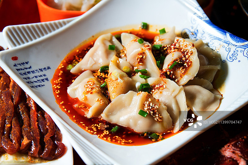 成都美食火锅串串宽窄巷子锦里美食串串香特色牛肉图片素材