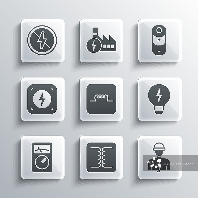 电力变压器电工创意图案图片素材