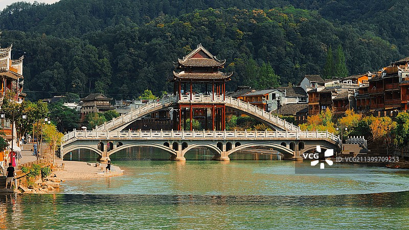 凤凰古城凤凰亭图片素材