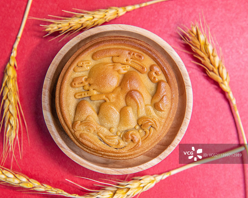 中秋节月饼特写图片素材