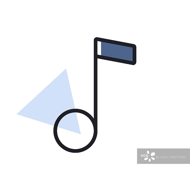 音乐符号图标，用于音乐和声音图片素材