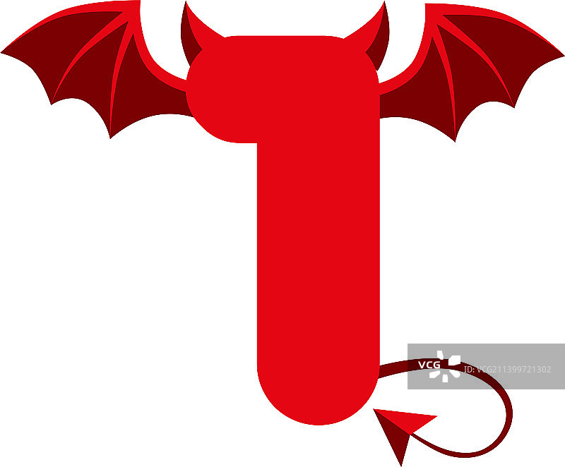 红色恶魔翅膀数字UI游戏图片素材