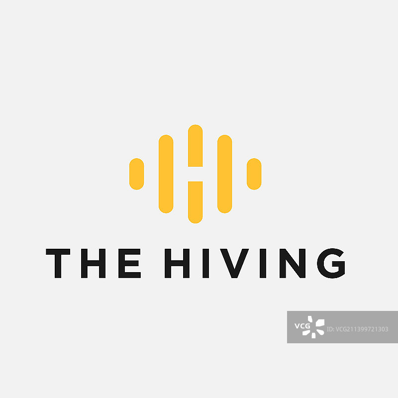 字母H蜂蜜标志图标设计图片素材