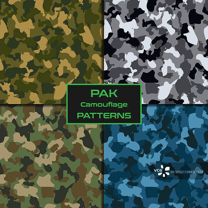 军用迷彩无缝图案图片素材