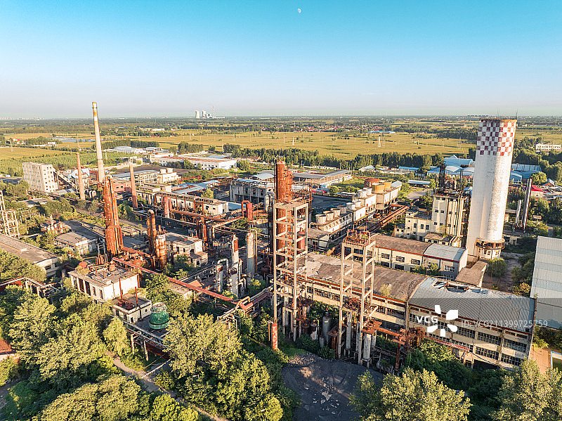 废弃的修武县化肥厂图片素材