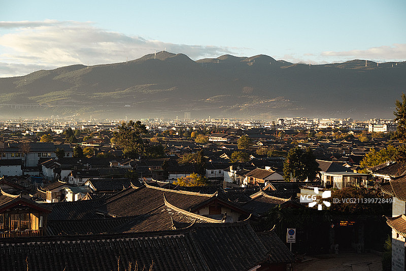丽江古城的清晨图片素材