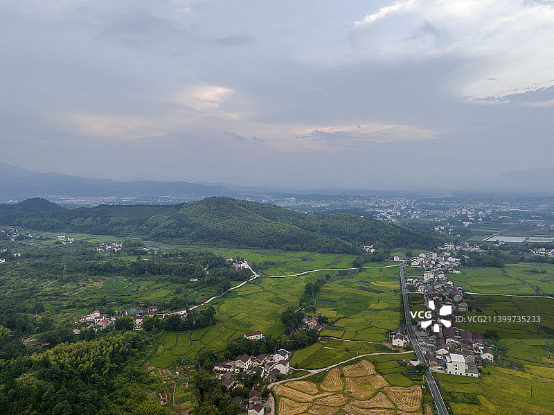 安徽省池州市青阳县庙前镇风光图片素材