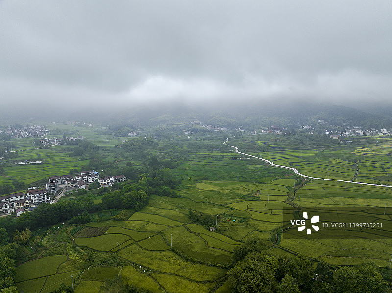 安徽省池州市青阳县庙前镇风光图片素材