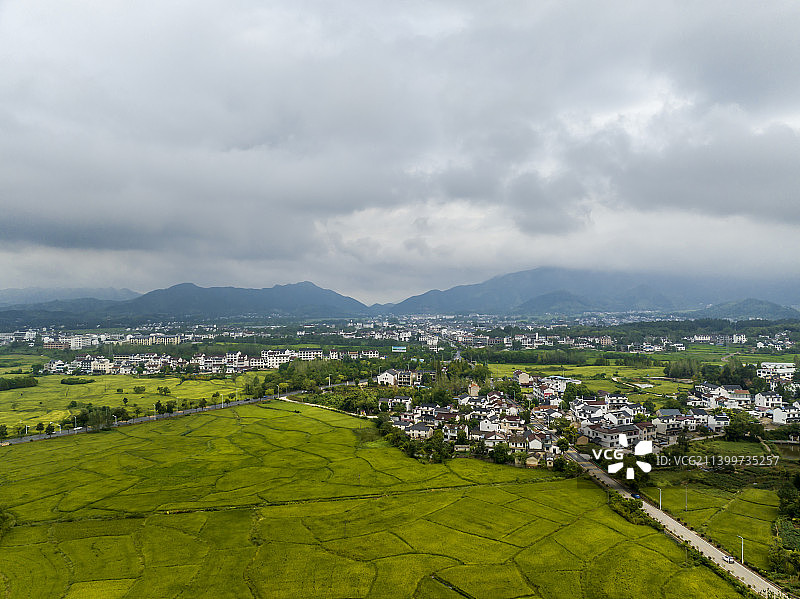 安徽省池州市青阳县庙前镇风光图片素材