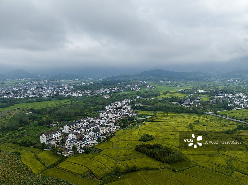 安徽省池州市青阳县庙前镇风光图片素材